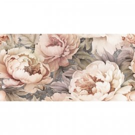 Gres szkliwiony MUSSA FLOWERS DECOR beige mat 59,8x119,8 gat. I