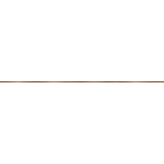Płytka ścienna listwa UNIVERSAL METAL BORDERS copper mat 1x119,8 gat. I