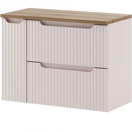 COMAD Zestaw mebli NOVA CASHMERE szafka z blatem NOVA OAK 80 cm, szafka cargo