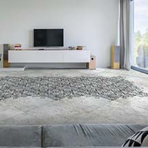 Gres szkliwiony hiszpański Absolut Keramika MINDANAO DECOR black satin 60,8x60,8 gat. I