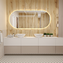 Gres szkliwiony hiszpański Stn Ceramica HUAINE ROBLE mat 30x150 gat. I