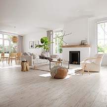 Gres szkliwiony COLD SPRING white mat 19,8x119,8 gat. I Cersanit