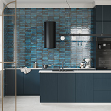 Płytka ścienna TUZZI blue glossy 29,7x60 #349 gat. I Cersanit
