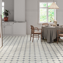 Gres szkliwiony hiszpański Realonda LEEDS BLUE mat 33x33 gat. I