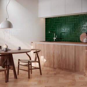 płytka ścienna hiszpańska el barco sigma verde błyszcząca