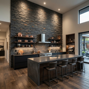 alternatywa dla aranżacji ściany w kuchni płytkami