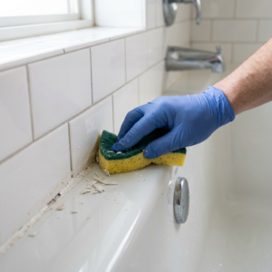 usuwanie silikonu octem