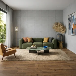 jak sprawić, by szary salon był mniej spokojny dzięki oświetleniu