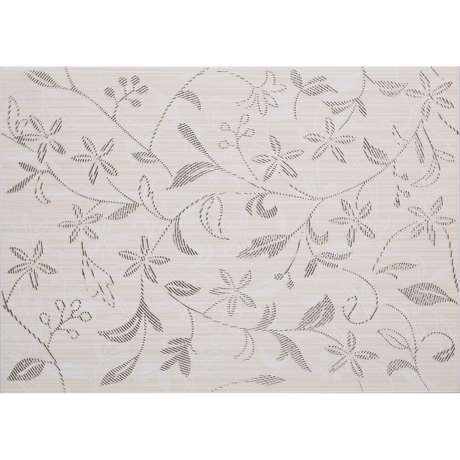 Płytka ścienna inserto TANAKA cream flower mat 25x35 gat. I