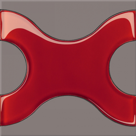 Płytka ścienna inserto COLOUR CONNECTION red-grey A mat 20x20 gat. I