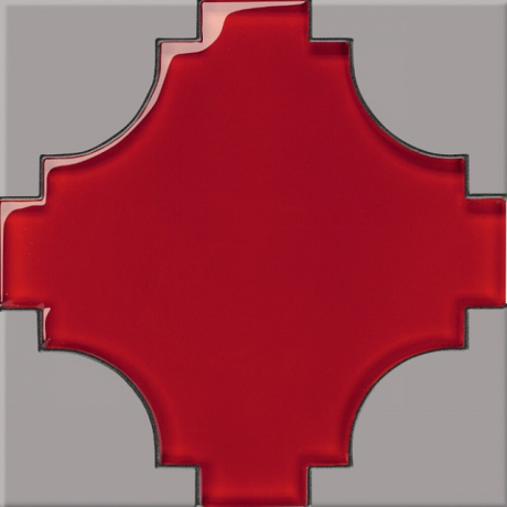 Płytka ścienna inserto COLOUR CONNECTION red-grey B mat 20x20 gat. I