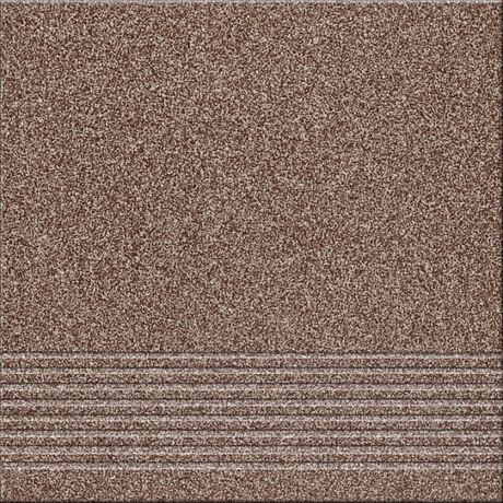 Gres techniczny stopnica KALLISTO K5 brown mat 29,7x29,7 gat. II