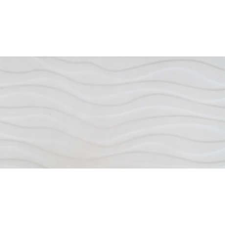 Płytka ścienna PERO LONGO white waves structure glossy 29,7x60 gat. II