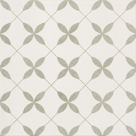Gres szkliwiony PATCHWORK CLOVER grey pattern satin 29,8x29,8 gat. II