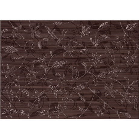 Płytka ścienna inserto TANAKA brown flower mat 25x40 gat. I