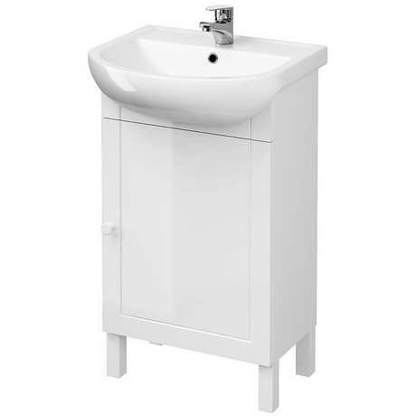 Szafka z umywalką w zestawie set 876 arteco new 50 biała DSM