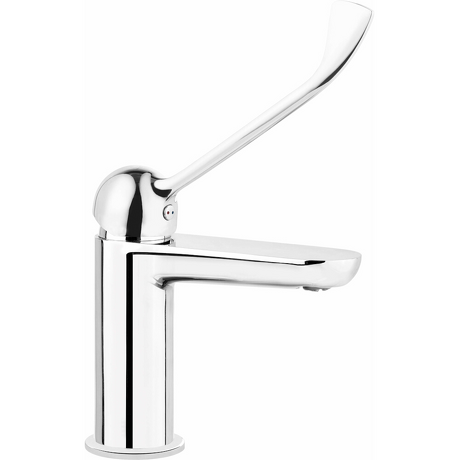DEANTE Bateria umywalkowa stojąca ALPINIA chrom z korkiem click-clack z przelewem BGA_021C