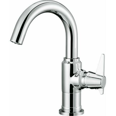 DEANTE Bateria umywalkowa stojąca TEMISTO chrom z korkiem click-clack z przelewem BQT_021M
