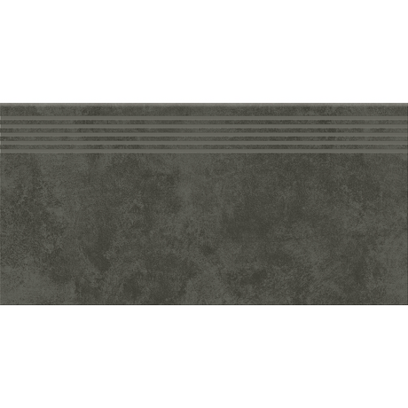 Gres szkliwiony stopnica ARES graphite mat 29,8x59,8 gat. I