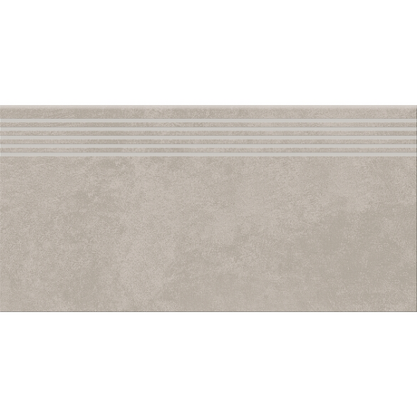 Gres szkliwiony stopnica ARES light grey mat 29,8x59,8 gat. I