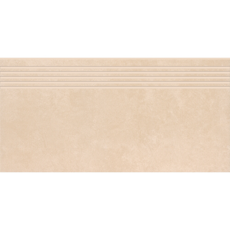 Gres szkliwiony stopnica ARES warm beige mat rect 29,8x59,8 gat. I