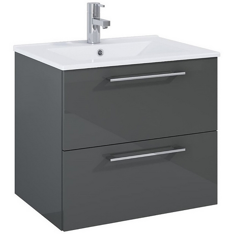 ELITA Szafka z umywalką ROMA PLUS 60 anthracite hg PDW 5110009