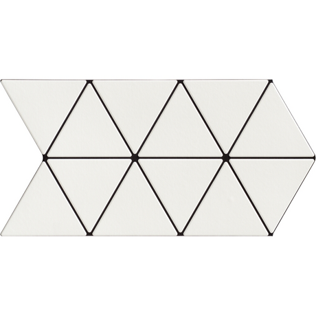 Gres szkliwiony hiszpański Realonda Triangle snow 48,5x28 gat. I