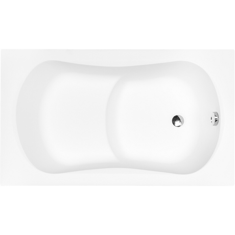 BESCO Wanna prostokątna ARIA REHAB 120x70 cm z siedziskiem #WAR-120-PA