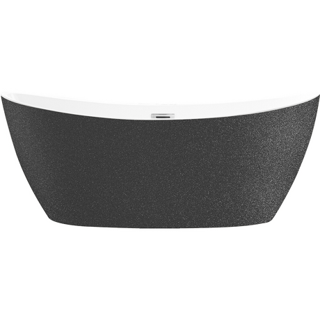 BESCO Wanna wolnostojąca AYLA GRAFIT 170x80 syfon z przelewem chrom #WAS-170-AYGR