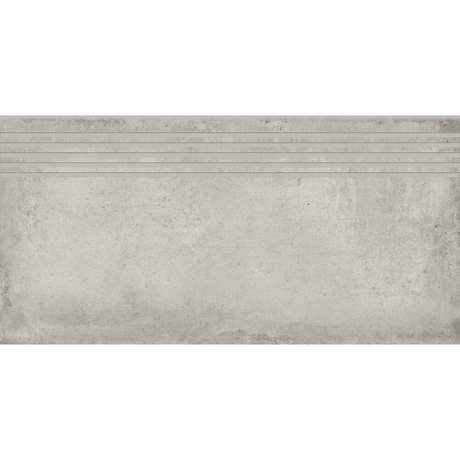Gres szkliwiony stopnica DIVERSO light grey mat 29,8x59,8 gat. I