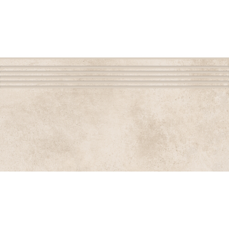 Gres szkliwiony stopnica GENFORD cream mat 29,8x59,8 gat. I Cersanit