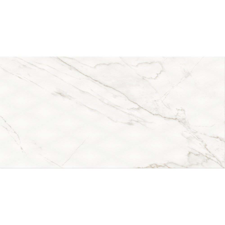 Płytka ścienna STAY CLASSY white structure glossy diamond 8mm 29,8x59,8 gat. I