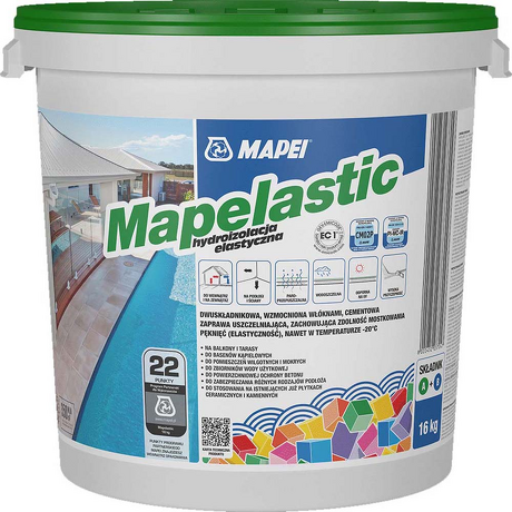 Hydroizolacja MAPEI MAPELASTIC 16 kg