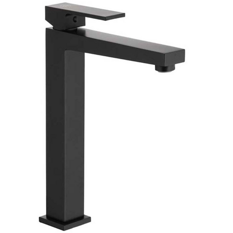KFA Bateria umywalkowa stojąca LOGON wysoka czarna click-clack 5132-612-81
