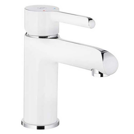 KFA Bateria umywalkowa stojąca ANGELIT biały-chrom click-clack 4722-815-40