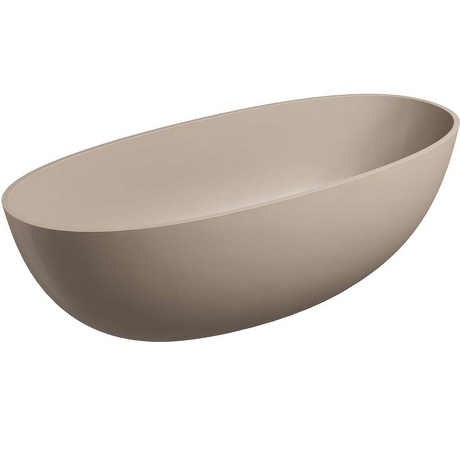 OMNIRES Wanna wolnostojąca SHELL M+ dune beige mat 175x78 syfon z korkiem klik-klak SHELL175WWDB