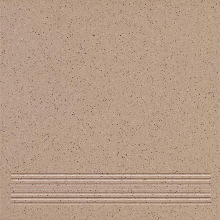 Gres techniczny stopnica KRONOS dark beige mat 30x30 gat. I