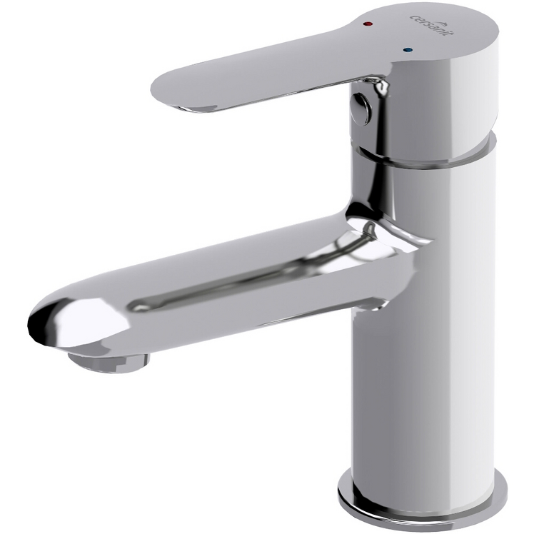 CERSANIT Bateria umywalkowa stojąca LUMI chrom z korkiem metalowym S951-043