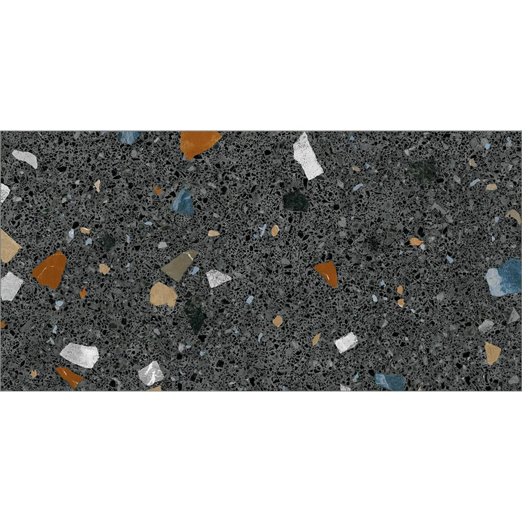 Gres szkliwiony hiszpański Arcana Ceramica Stracciatella-R Grafit 60x120 gat. I