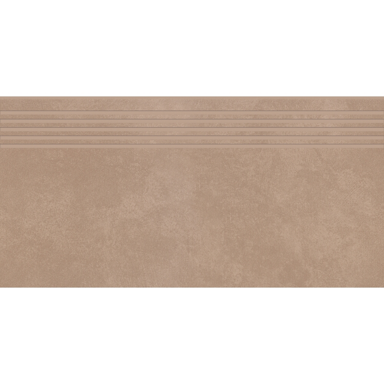 Gres szkliwiony stopnica ARES brown mat rect 29,8x59,8 gat. I