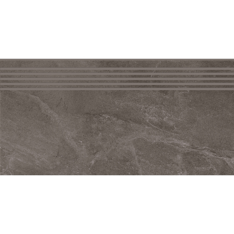 Gres szkliwiony stopnica MARENGO graphite mat 29,8x59,8 gat. I