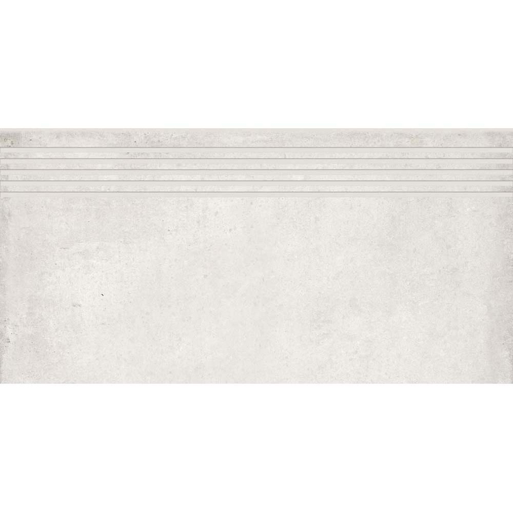 Gres szkliwiony stopnica DIVERSO white mat 8mm 29,8x59,8 gat. I