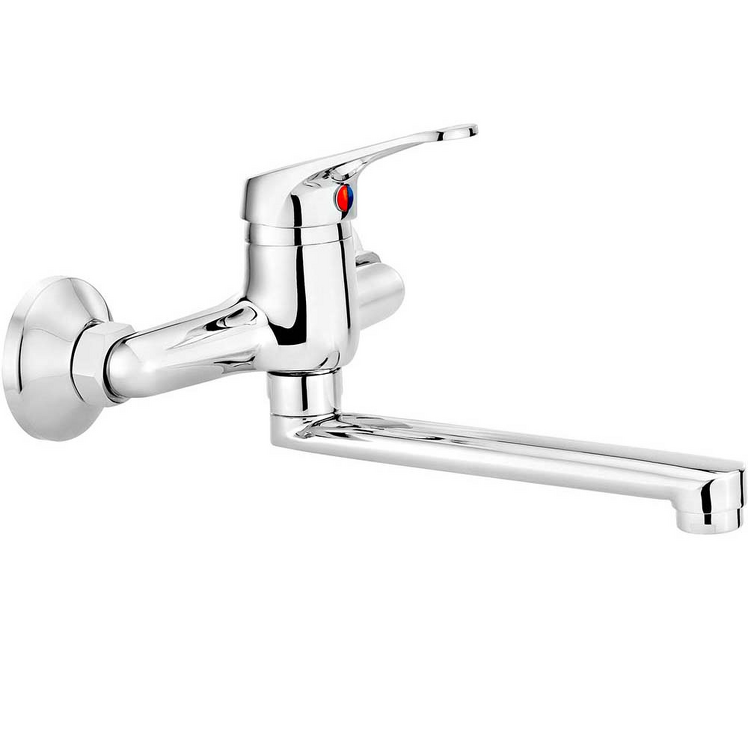 DEANTE Bateria umywalkowa ścienna VERO z obrotową wylewką chrom BOW_050M