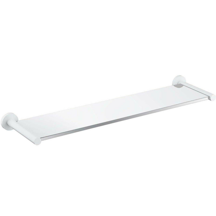 OMNIRES Półka ścienna szklana MODERN PROJECT 55 cm biały mat MP60930WM