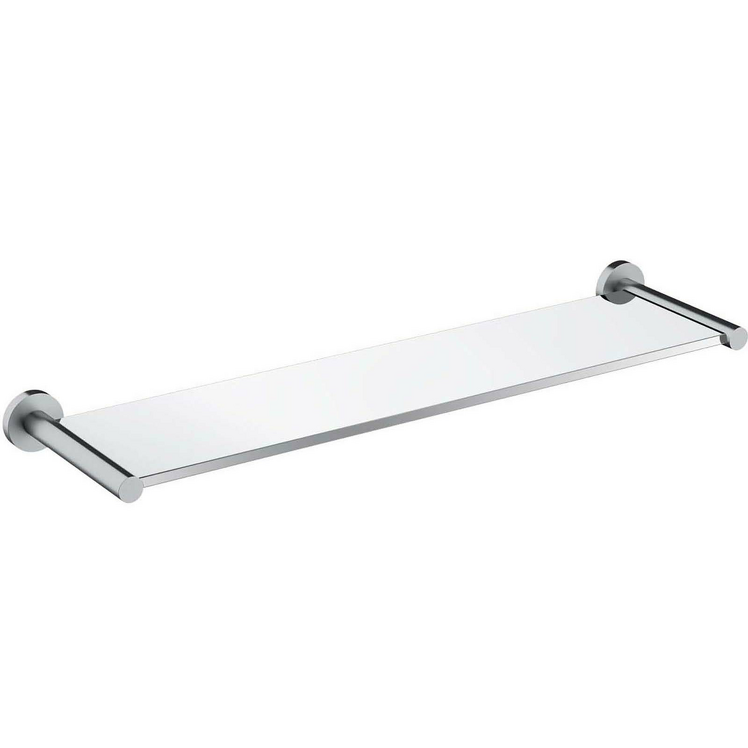 OMNIRES Półka ścienna szklana MODERN PROJECT 55 cm nikiel szczotkowany MP60930NI