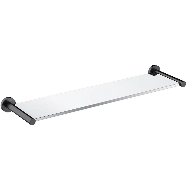 OMNIRES Półka ścienna szklana MODERN PROJECT 55 cm antracyt szczotkowany MP60930AT