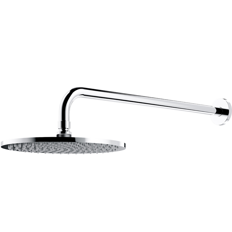 OMNIRES Deszczownica SLIMLINE o25 cm z ramieniem chrom połysk WGSET1CR